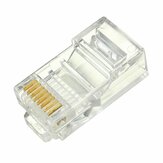 50pcs plaqué connecteur RJ45 Ethernet or connecteur réseau